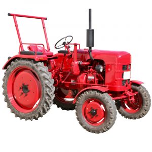 Alter roter Traktor
