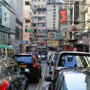 Dichter Verkehr in Causeway Bay - ImageShop