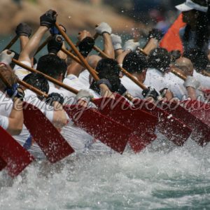 Drachenboot voll im Rennen - ImageShop