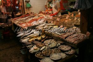 Fischstand am Markt von Wan Chai - ImageShop
