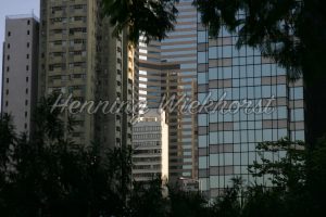 Hochhausfassaden in Hong Kong - ImageShop