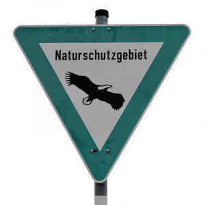 Schild: Naturschutzgebiet