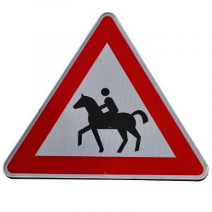 Achtung Pferdereiter
