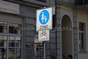 Schild Fußwegzone - ImageShop