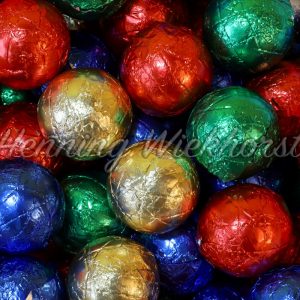 Schokoladen-Kugeln als Hintergrund - ImageShop