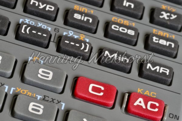 Tastatur vom Taschenrechner - ImageShop